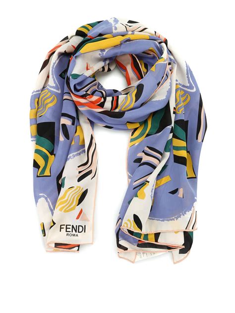 fendi silk scarf replica|Fendi silk scarf women's.